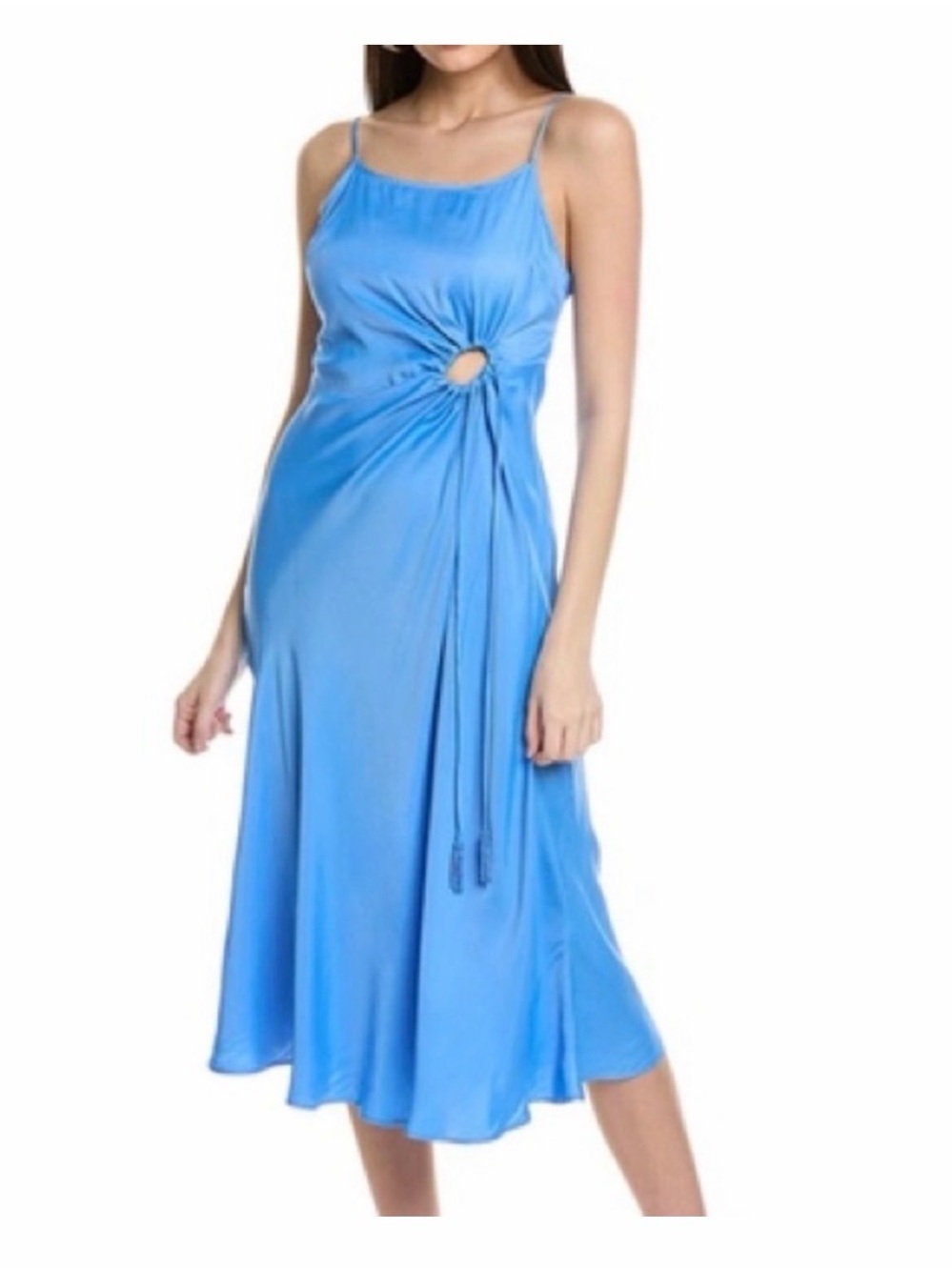 Farm Rio Blue Slip Dress